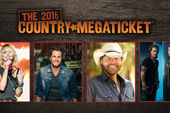 2016 Country Megaticket Tickets (Includes All Performances)  at Shoreline Amphitheatre