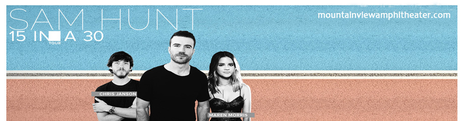 Sam Hunt, Maren Morris & Chris Janson at Shoreline Amphitheatre