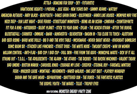 warped 2017 lineup