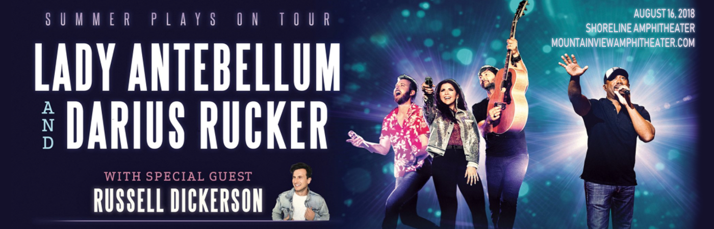 Lady Antebellum, Darius Rucker & Russell Dickerson at Shoreline Amphitheatre