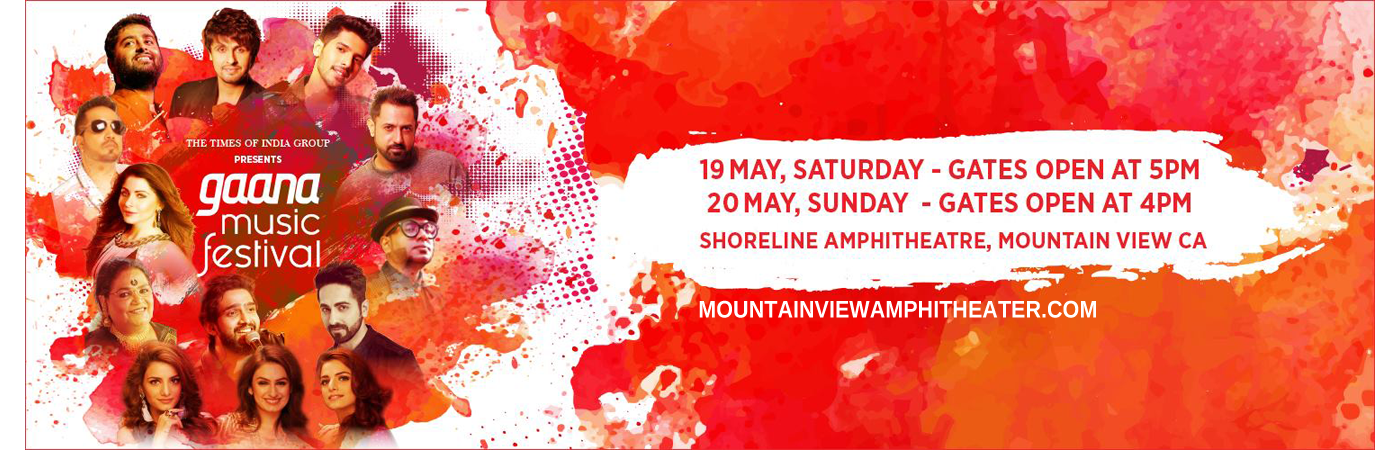 Gaana Music Festival Sunday Ticket Tickets 20th May Shoreline 