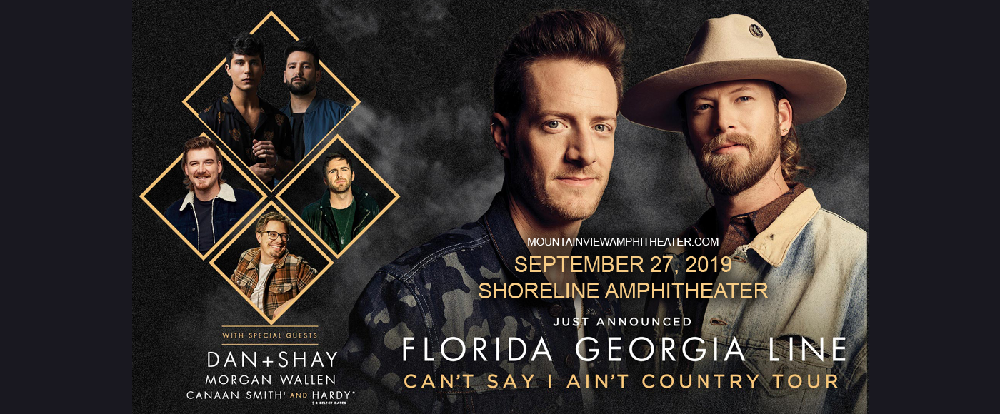 Florida Georgia Line, Dan and Shay & Morgan Wallen at Shoreline Amphitheatre tickets Florida Georgia Line, Dan and Shay & Morgan Wallen at Shoreline Amphitheatre