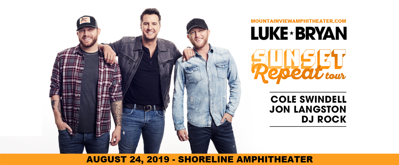 Luke Bryan, Cole Swindell & Jon Langston. at Shoreline Amphitheatre