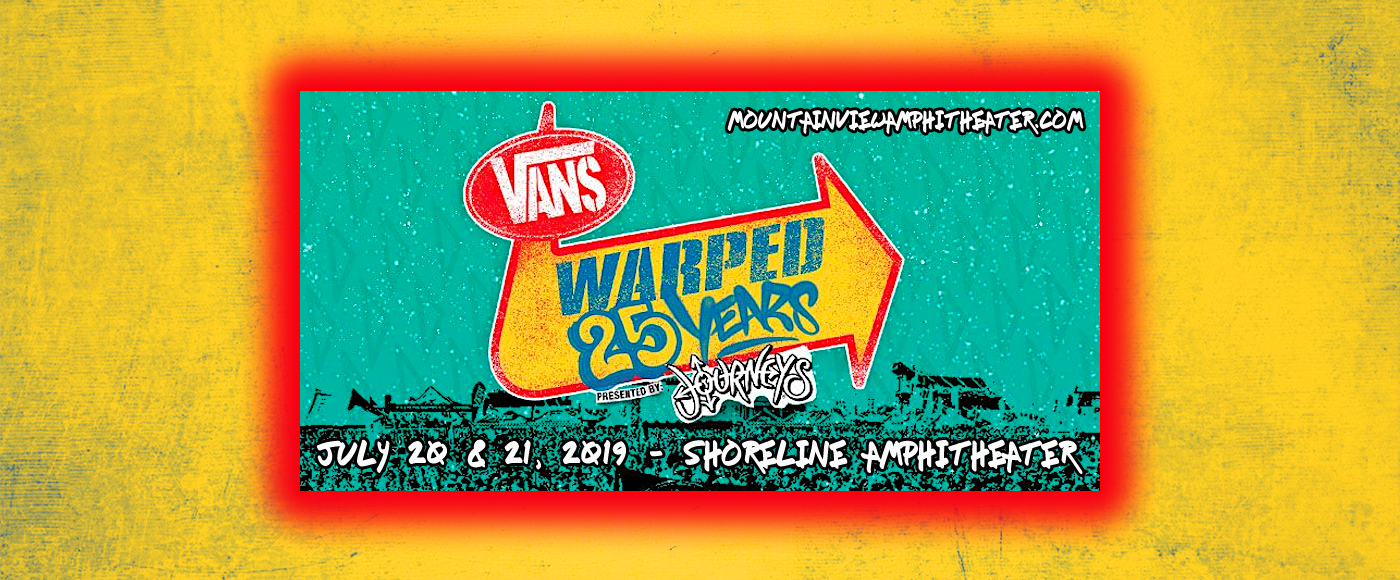 Vans Warped Tour Saturday Tickets 20th July Shoreline