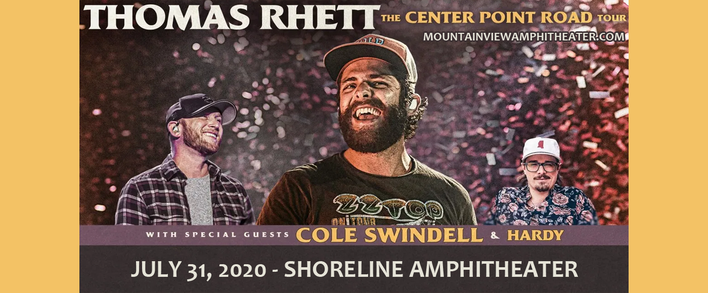 Thomas Rhett & Cole Swindell at Shoreline Amphitheatre tickets Thomas Rhett & Cole Swindell at Shoreline Amphitheatre