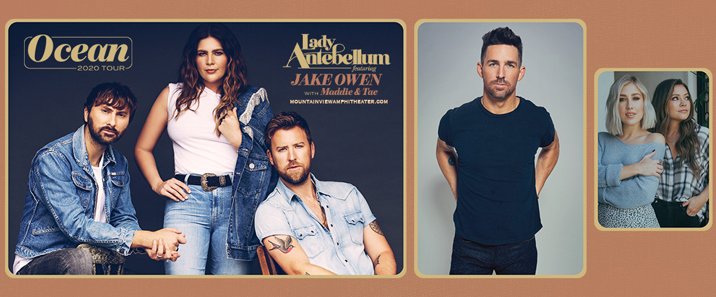 Lady Antebellum, Jake Owen & Maddie and Tae at Shoreline Amphitheatre tickets Lady Antebellum, Jake Owen & Maddie and Tae at Shoreline Amphitheatre