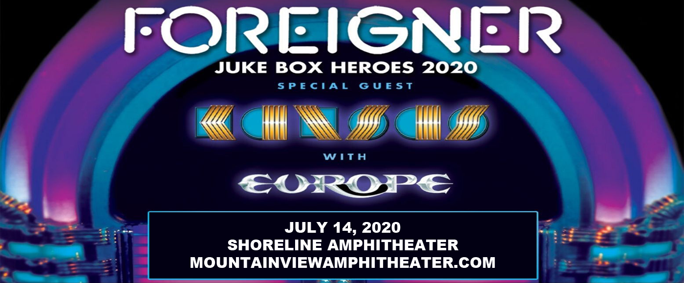 Foreigner, Kansas & Europe at Shoreline Amphitheatre tickets Foreigner, Kansas & Europe at Shoreline Amphitheatre