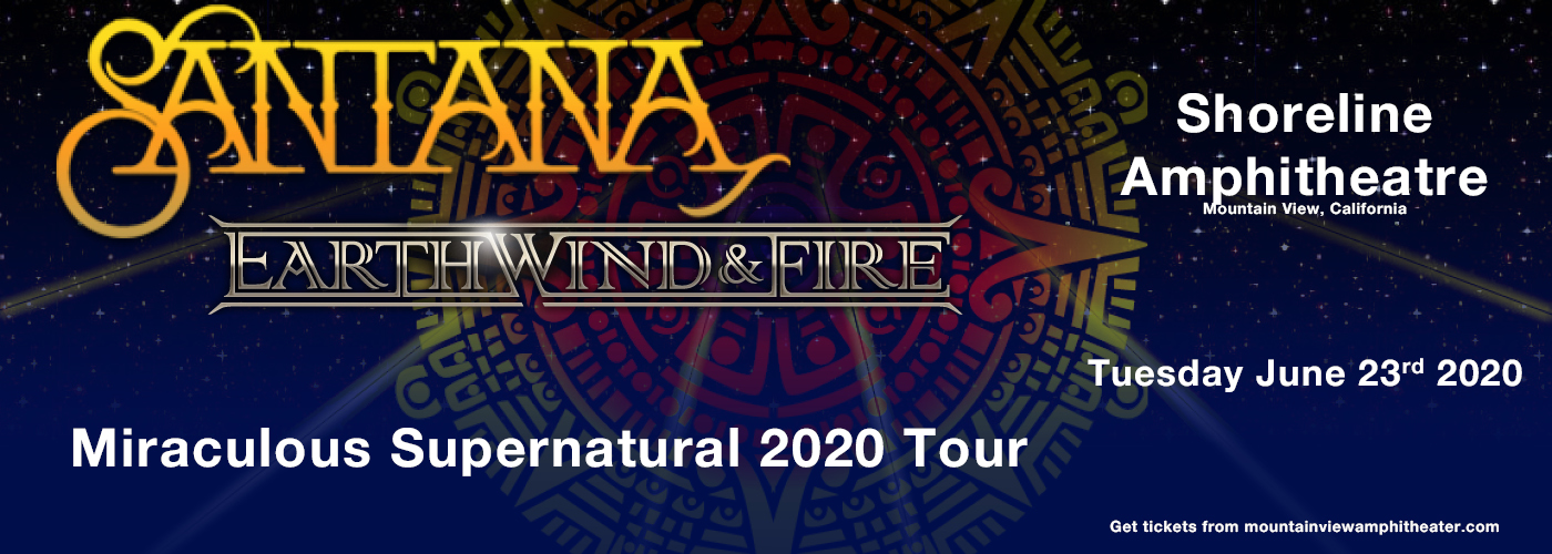 Santana & Earth, Wind and Fire at Shoreline Amphitheatre tickets Santana & Earth, Wind and Fire at Shoreline Amphitheatre