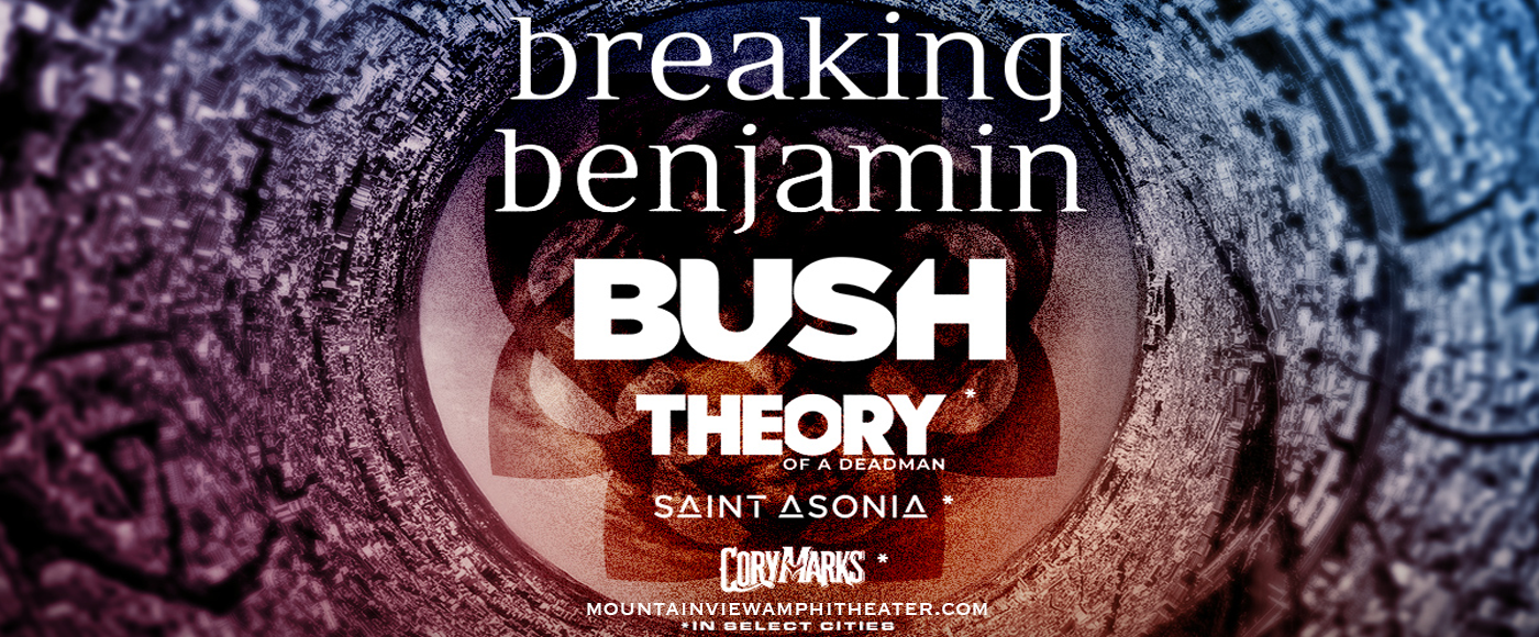 Breaking Benjamin & Bush at Shoreline Amphitheatre tickets Breaking Benjamin & Bush at Shoreline Amphitheatre