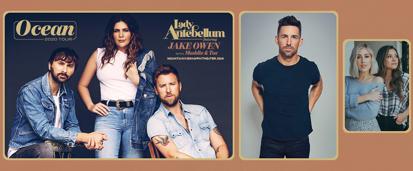 Lady Antebellum, Jake Owen & Maddie and Tae [CANCELLED] at Shoreline Amphitheatre