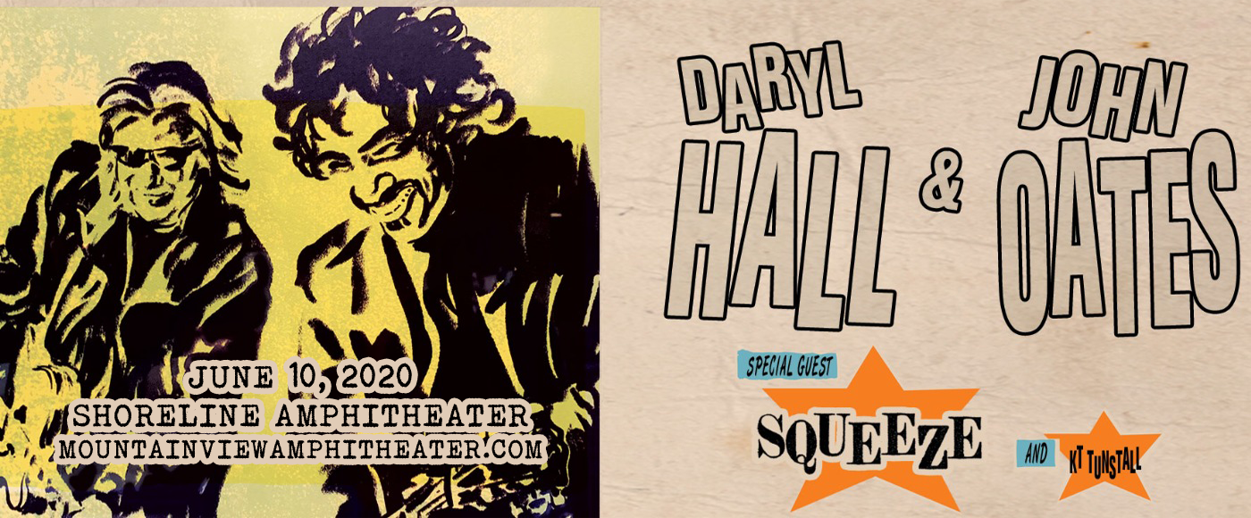 Hall and Oates, KT Tunstall & Squeeze at Shoreline Amphitheatre tickets Hall and Oates, KT Tunstall & Squeeze at Shoreline Amphitheatre