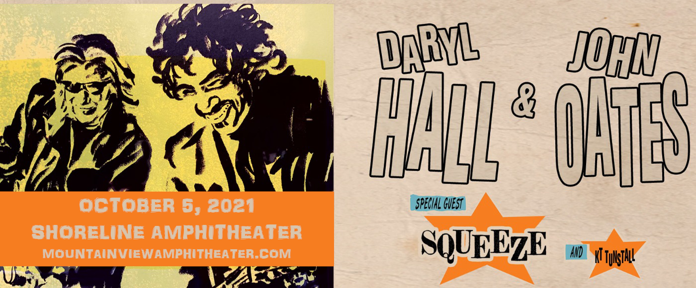 Hall and Oates, KT Tunstall & Squeeze [CANCELLED] at Shoreline Amphitheatre