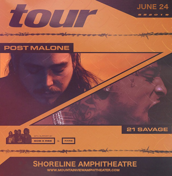 Post Malone & 21 Savage at Shoreline Amphitheatre