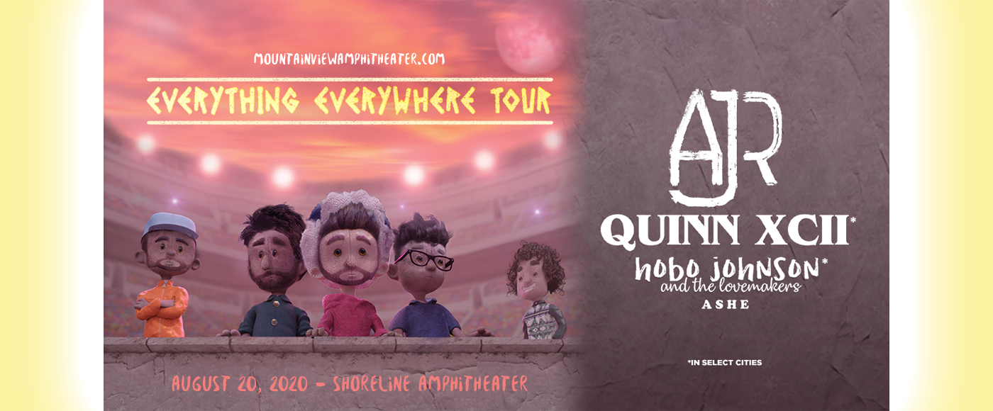 AJR, Quinn XCII & Hobo Johnson and The Lovemakers at Shoreline Amphitheatre tickets AJR, Quinn XCII & Hobo Johnson and The Lovemakers at Shoreline Amphitheatre