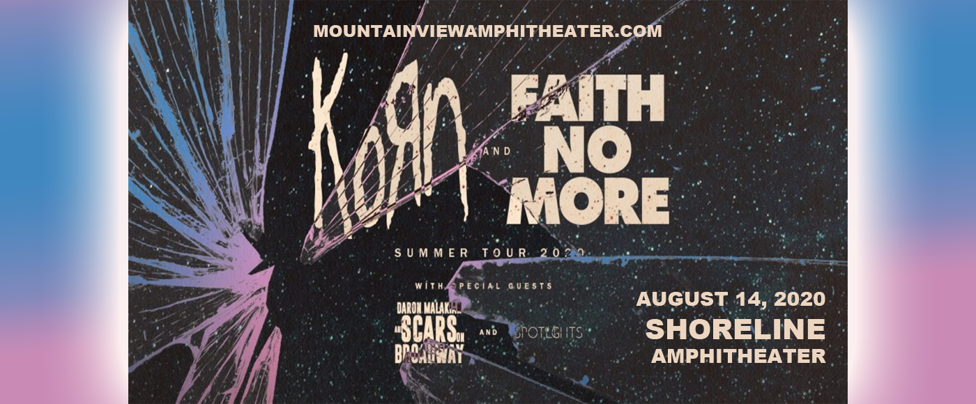 Korn, Faith No More, Scars On Broadway & Spotlights at Shoreline Amphitheatre