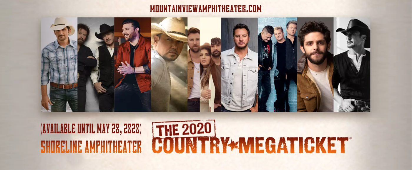 Country Megaticket (Includes Tickets To All Performances) [CANCELLED] at Shoreline Amphitheatre