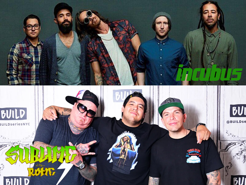 Incubus & Sublime With Rome at Shoreline Amphitheatre